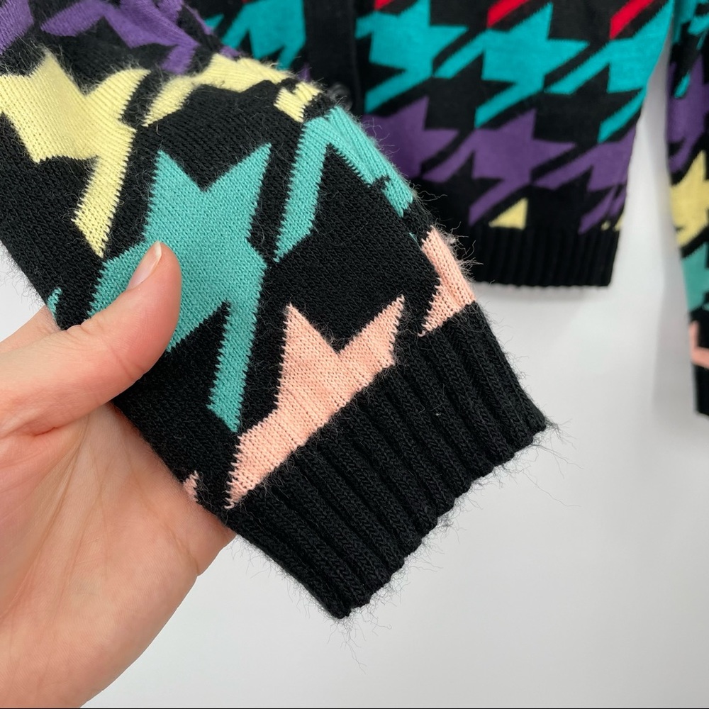 ASOS Multicolor Houndstooth Cardigan - Picture 8 of 13